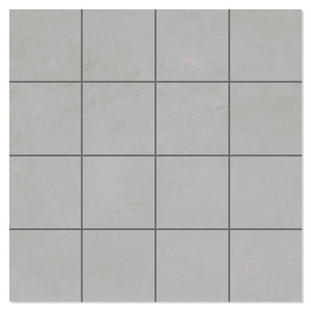 Mosaikkflis Freestone Sølv Matt 30x30 (7x7) cm